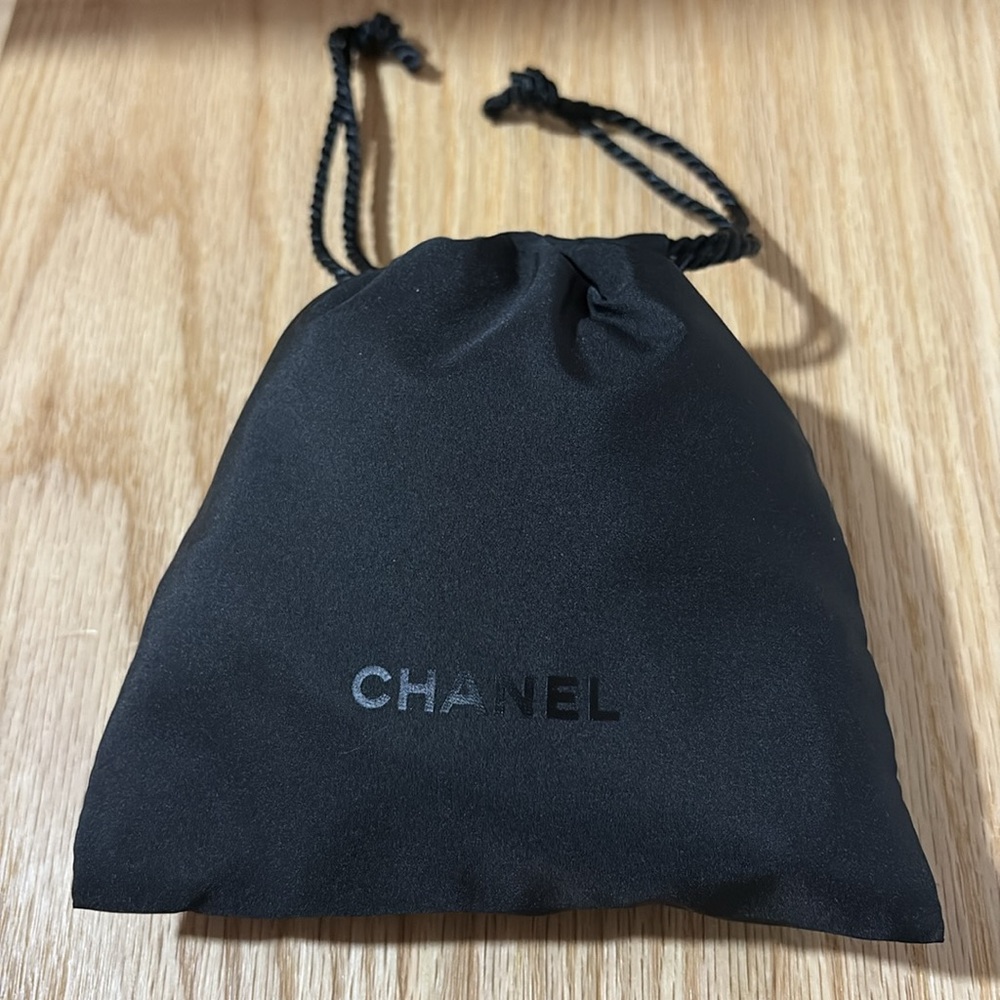 New Chanel Small Drawstring Dustbag Black
